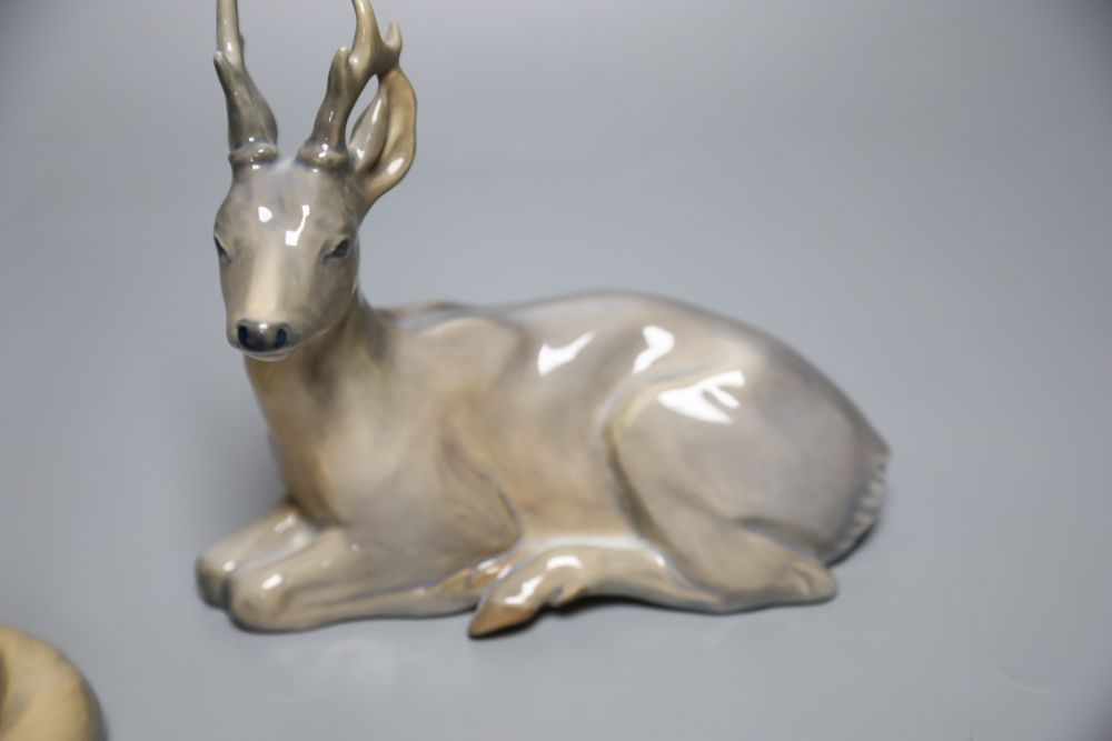 Royal Copenhagen: two deer, a fox and a fox group